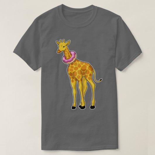 キリン・ドーナツ Tシャツ (デザイン正面)