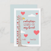 キリン ハート 子ども 学校 クラスバレンタイン (正面/裏面)