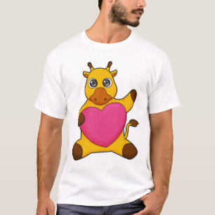 キリン(ハート) Tシャツ