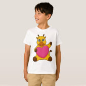 キリン(ハート) Tシャツ (正面フル)