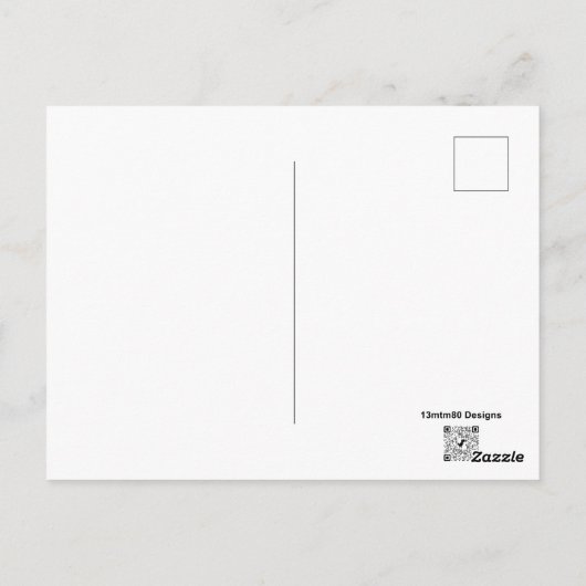 キリン（パターン） – はがき (裏面)