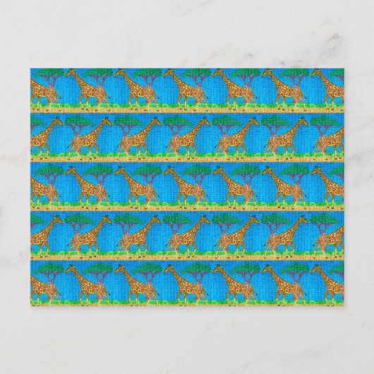 キリン（パターン） – はがき (正面)