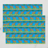 キリン（パターン） – グリーティングカード シーズンカード (正面/裏面)