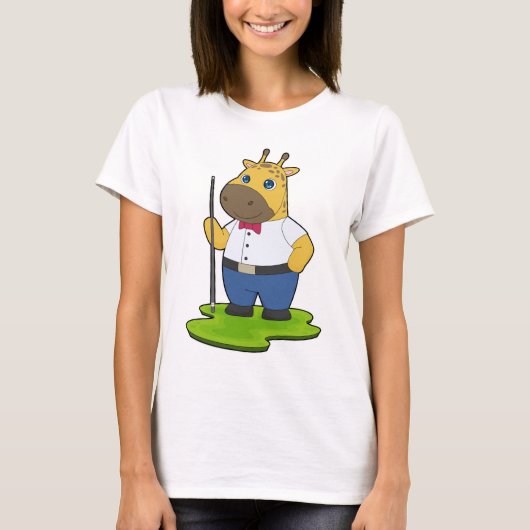 キリン ビリヤード キュー スポーツ Tシャツ (正面)