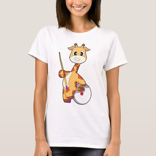 キリン ビリヤード キュー スポーツ Tシャツ (正面)