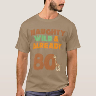 キリン ビンテージ 80歳 誕生日 女性 プレゼント Tシャツ