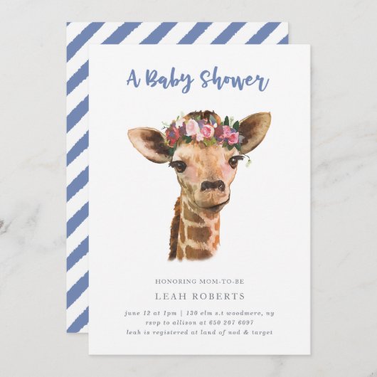 キリン(フローラ冠) 招待状 (正面/裏面)