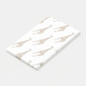 キリン・ブラウンとイエローシルエット ポストイット (アングル)