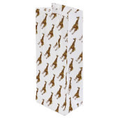 キリン・ブラウンとイエローシルエット ワインギフトバッグ (裏面アングル)