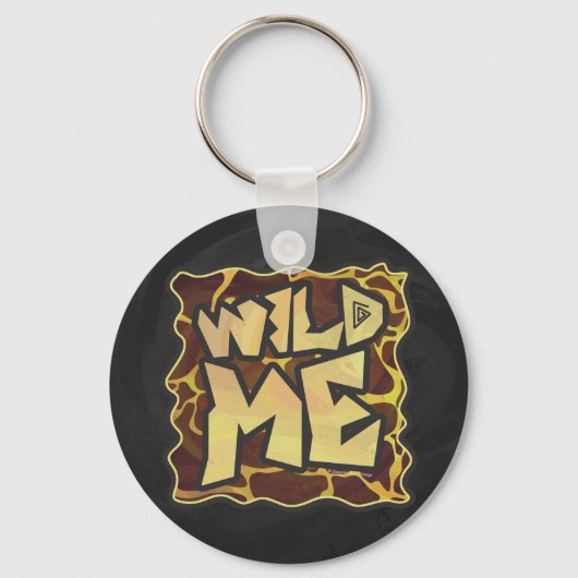 キリン・ブラウン・イエロープリント キーホルダー (正面)