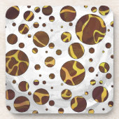 キリン・ブラウン・イエロープリント コースター (正面)