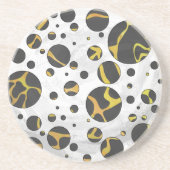 キリン・ブラウン・イエロープリント コースター (正面)