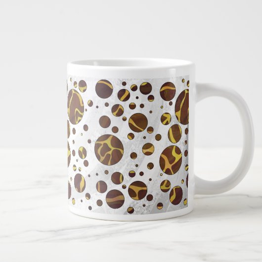 キリン・ブラウン・イエロープリント ジャンボコーヒーマグカップ (右)