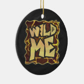 キリン・ブラウン・イエロープリント セラミックオーナメント (右)