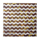 キリン・ブラウン・イエロープリント タイル (正面)