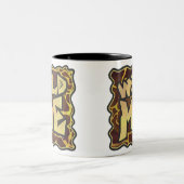 キリン・ブラウン・イエロープリント ツートーンマグカップ (中央)