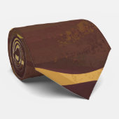 キリン・ブラウン・イエロープリント ネクタイ (ロール)