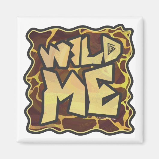 キリン・ブラウン・イエロープリント マグネット (正面)