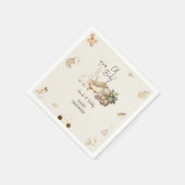 キリン&ベア子供部屋ボヘミアントイズベビーシャワー スタンダードカクテルナプキン (角)