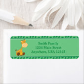 キリン |ベビーサファリ動物 |パーソナライズされた | ラベル (インサイチュ)