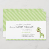 キリン|ベビーシャワー招待状 招待状 (正面/裏面)