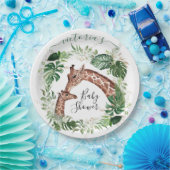 キリン&ベビージャングルベビーシャワー紙プレート ペーパープレート (パーティー)