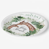 キリン&ベビージャングルベビーシャワー紙プレート ペーパープレート (アングル)