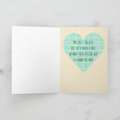 キリン・ホット・エア・バルーン・ボーイ1歳の誕生日 カード (内部)