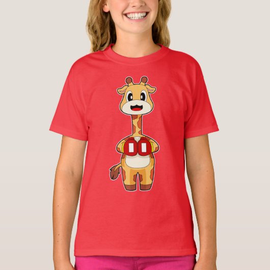 キリン ボクサー ボクシング グローブ Tシャツ (正面)