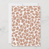 キリン·ボホ·マム·アンド·ベビー·サファリ·ベビー·シャワー 招待状 (裏面)