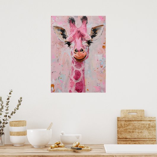 キリン 🦒 ポスター (キッチン)