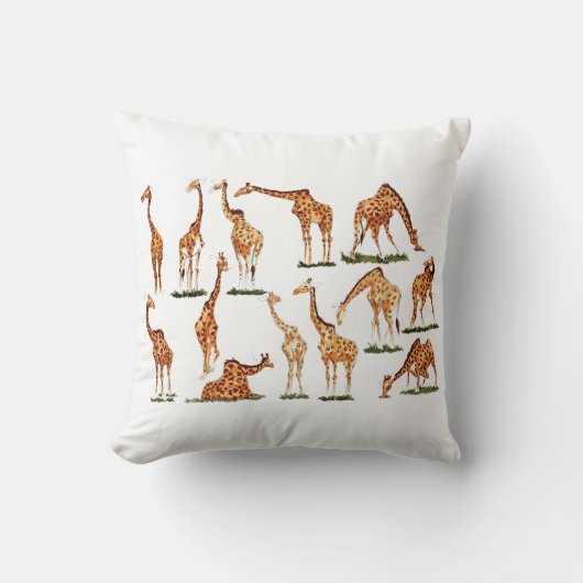 "キリン"    ポリエステル装飾用クッション クッション (正面)