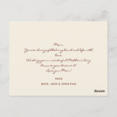 キリン・マザーズ・デイ、ハッピー・マザーズ・デイ ポストカード (裏面)