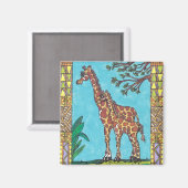 キリン・ムームとベビー磁石 マグネット (正面/裏面)