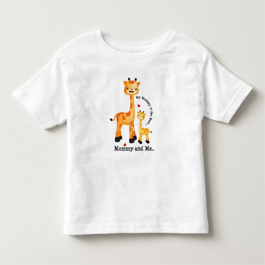 キリン·ムーム·アンド·ウシ トドラーTシャツ (正面)