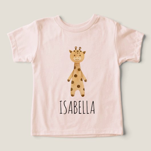 キリン・モノグラム。可愛モダンいピンク (デザイン正面)