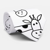 キリン ライン ドローイング おもしろグッズ ネクタイ (ロール)