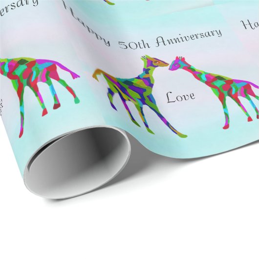 キリン・ラブ50周年記念 ラッピングペーパー (ロールコーナー)