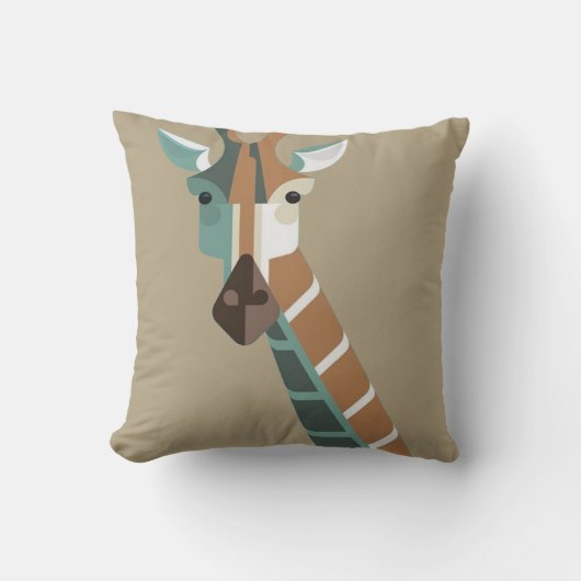 キリン（両面）枕 クッション (正面)