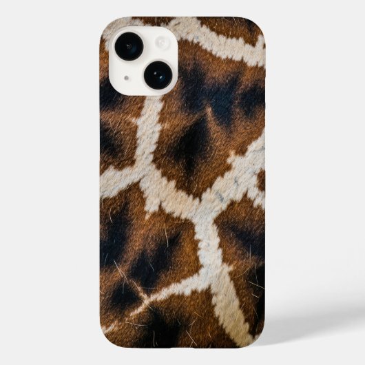 キリン 動物の毛皮 皮膚 テクスチャ ワイルド レザー パターン Case-Mate iPhoneケース (裏面)