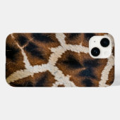 キリン 動物の毛皮 皮膚 テクスチャ ワイルド レザー パターン Case-Mate iPhoneケース (裏面 (横))