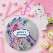 キリン 動物園 動物 男の子 子ども 誕生日 パーティー プレート (パーティー)