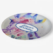 キリン 動物園 動物 男の子 子ども 誕生日 パーティー プレート (アングル)