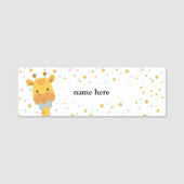 キリン、動物 名札 (正面)