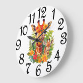 キリン　大きな時計 ラージ壁時計 (傾斜)