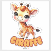 キリン – 子供部屋シール シール (シート)