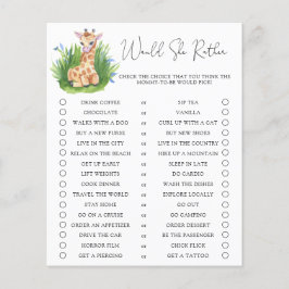 キリン/彼女はむしろ赤ちゃんシャワーゲーム