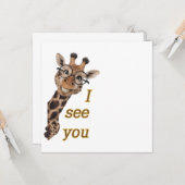 キリン。文字.そうか カード (正面/裏面インサイチュ)