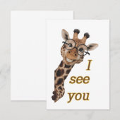 キリン。文字.そうか サンキューカード (正面/裏面)