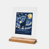 キリン 星降る夜 ビンテージ アクリルサイン (傾斜)